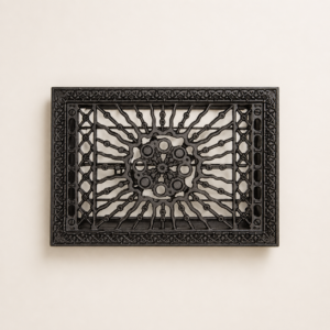 Cast Iron Decorative Floor Vent Cover / Air Vent Grille (Antique Design)